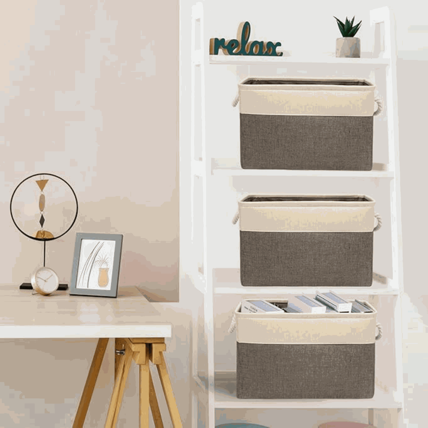 Canasto Organizacion Closet Reforzada