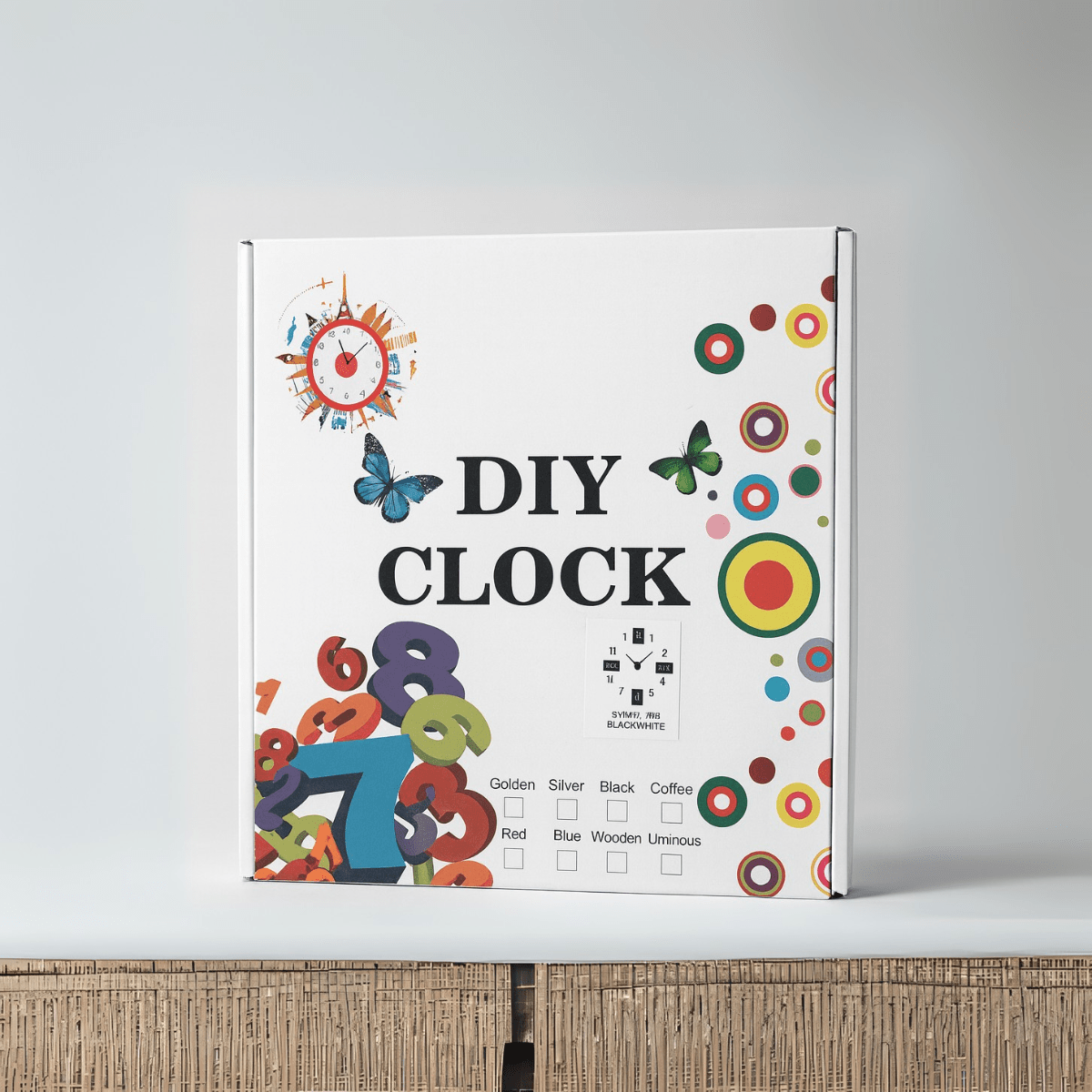 Reloj de Pared 3D DIY con Marcos para Fotos Números Grandes