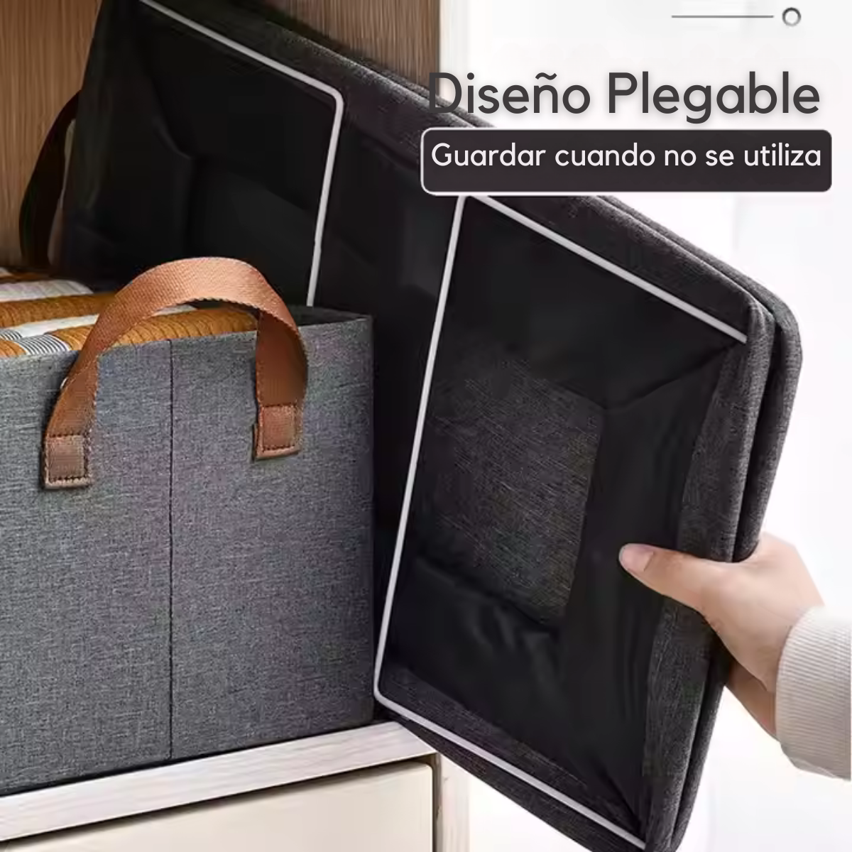 Cajas Organizadoras Plegables Closet Ropa con Asa