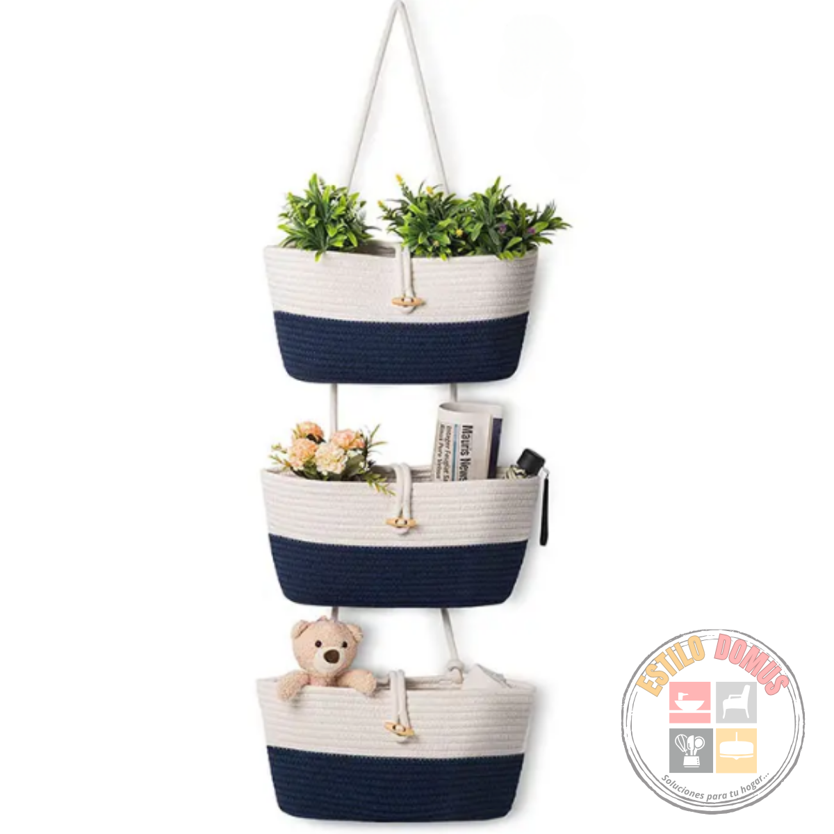 Cestas Colgantes Decorativas Bño Dormitorio