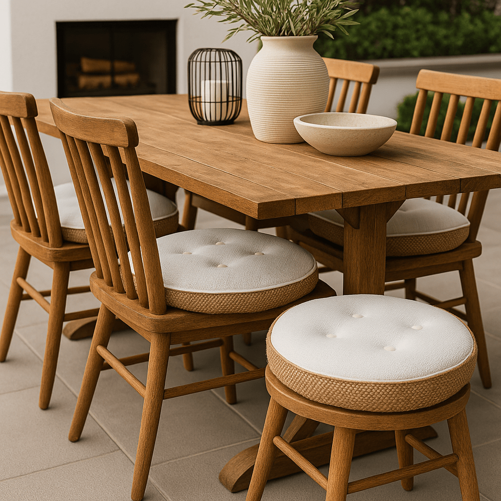 Cojín para Sillas Redondo 40cm: Estilo y Comodidad para tu Hogar.