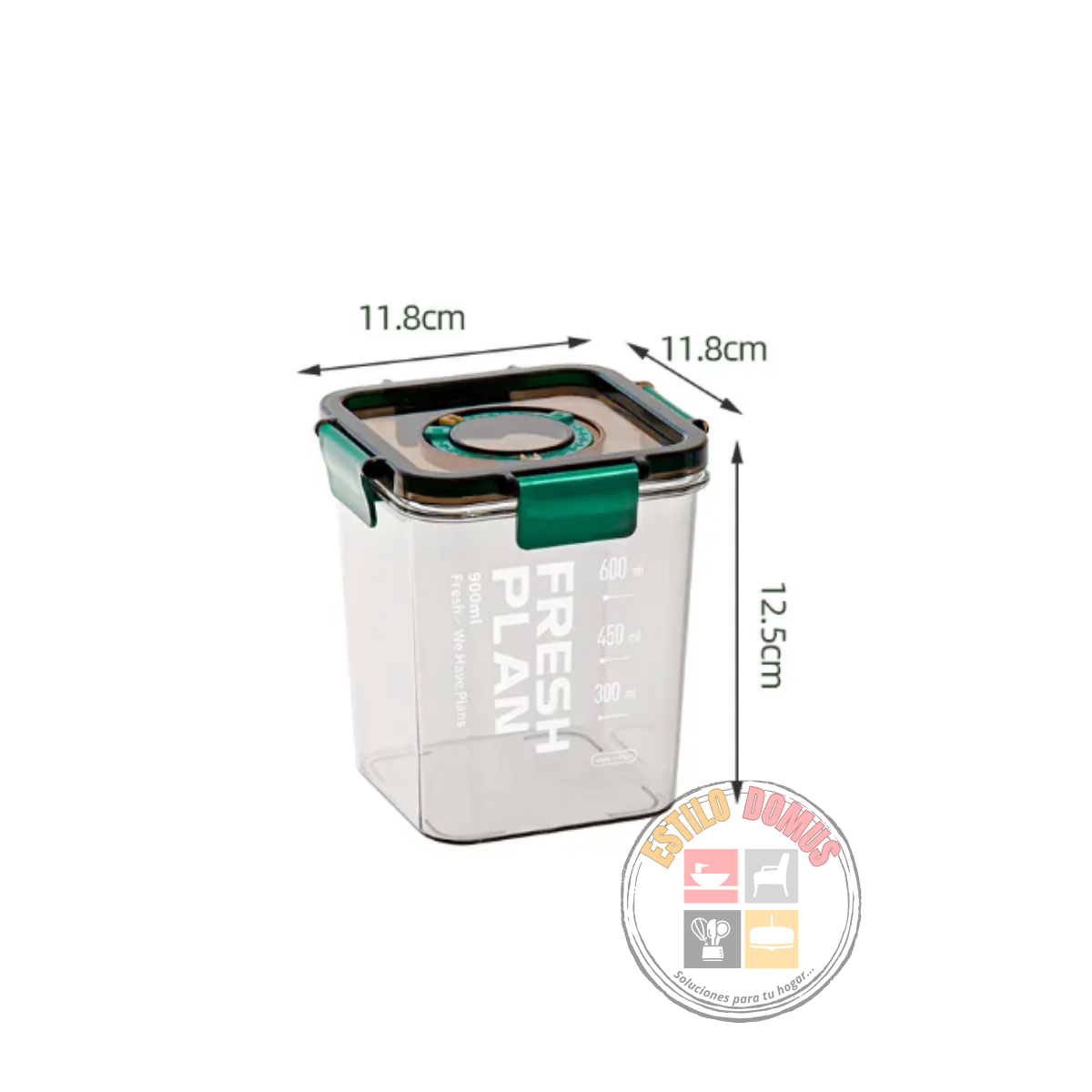 Contenedor Hermetico con Marcador de Fecha sin BPA