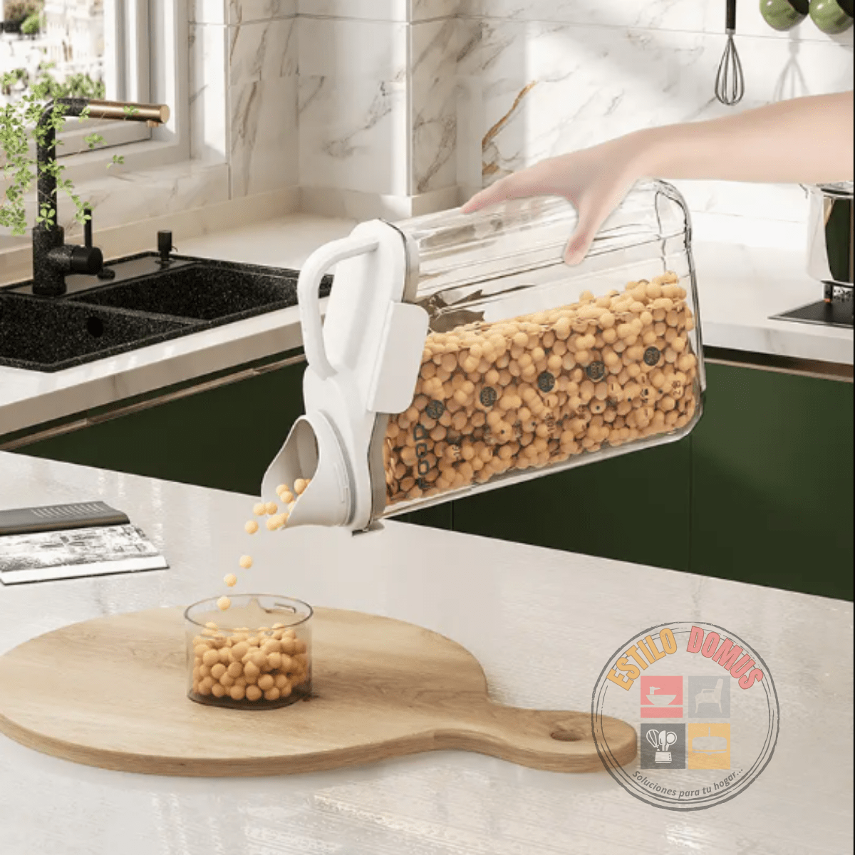 Contenedores Herméticos con Dosificador Grande 2500ml Colores