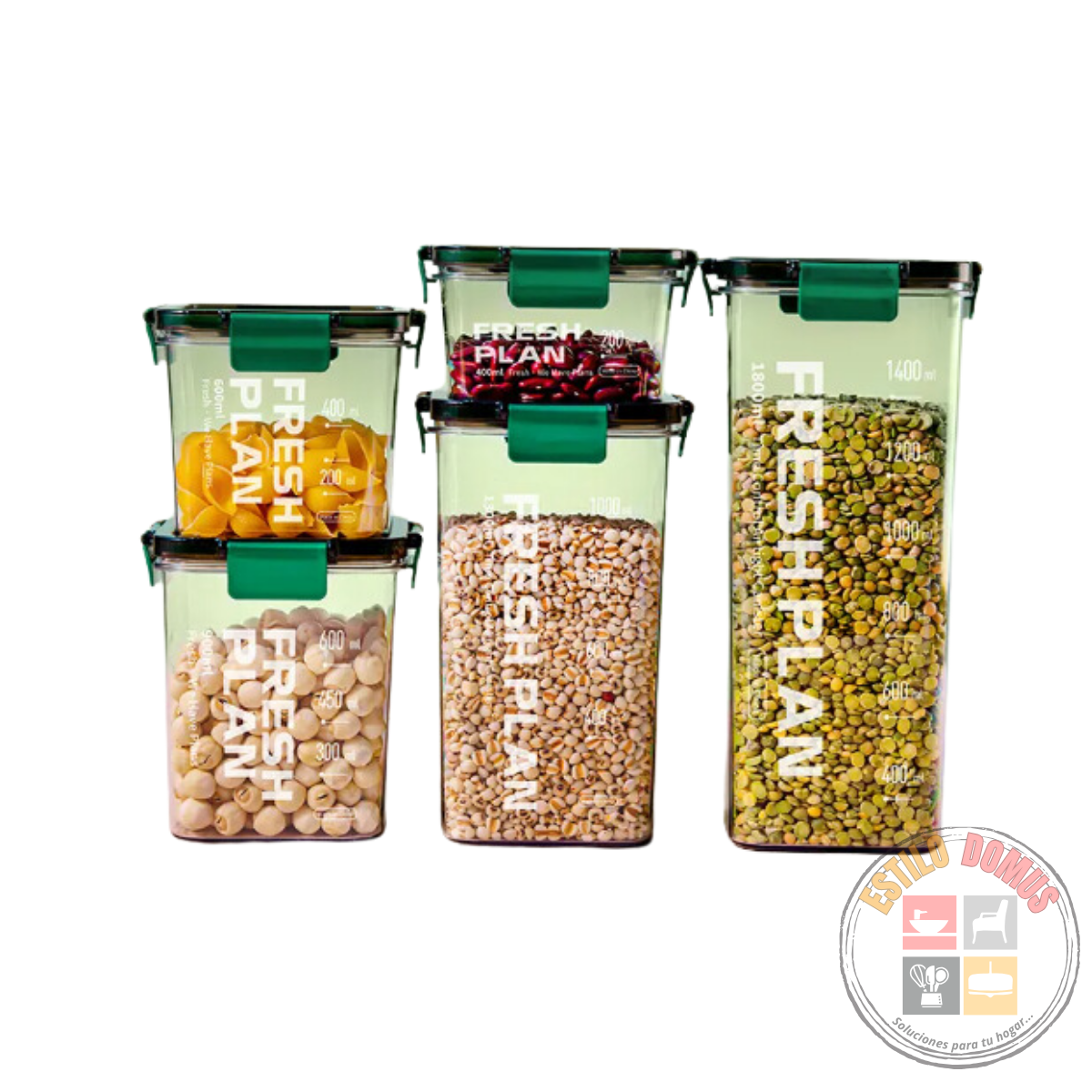 Contenedor Hermetico con Marcador de Fecha sin BPA