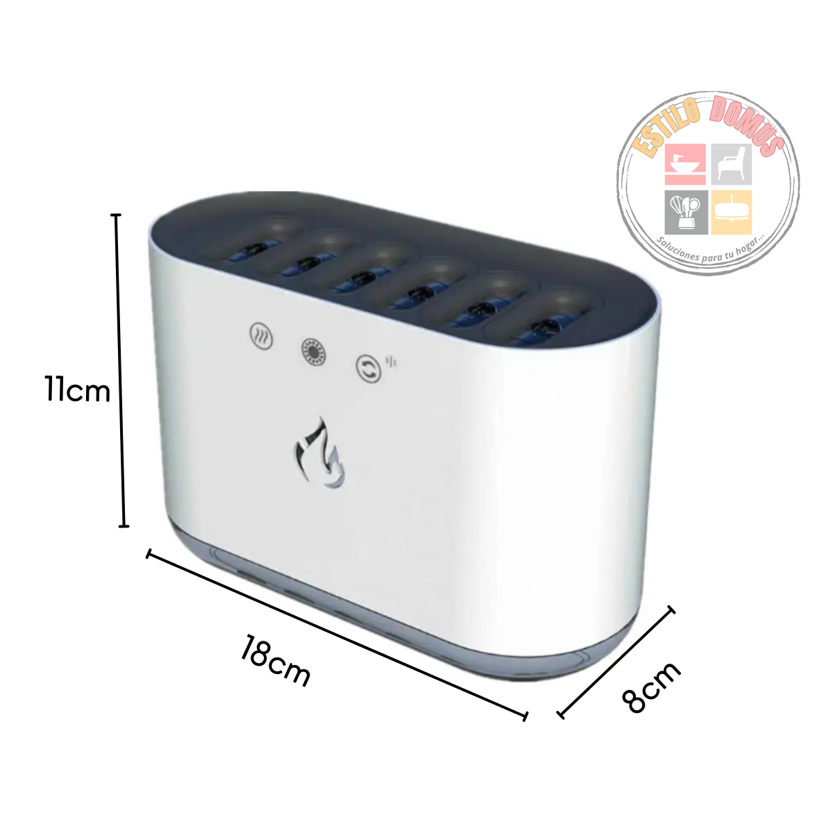 Humidificador con Colores y Aromas, Luces RGB