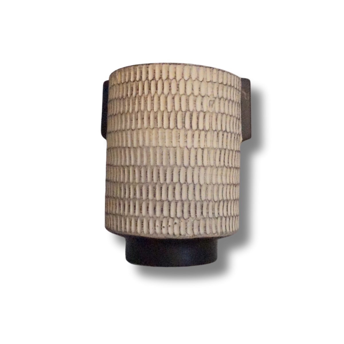 Jarron Ceramica Moderno mediano tonos neutros, elegante y funcional