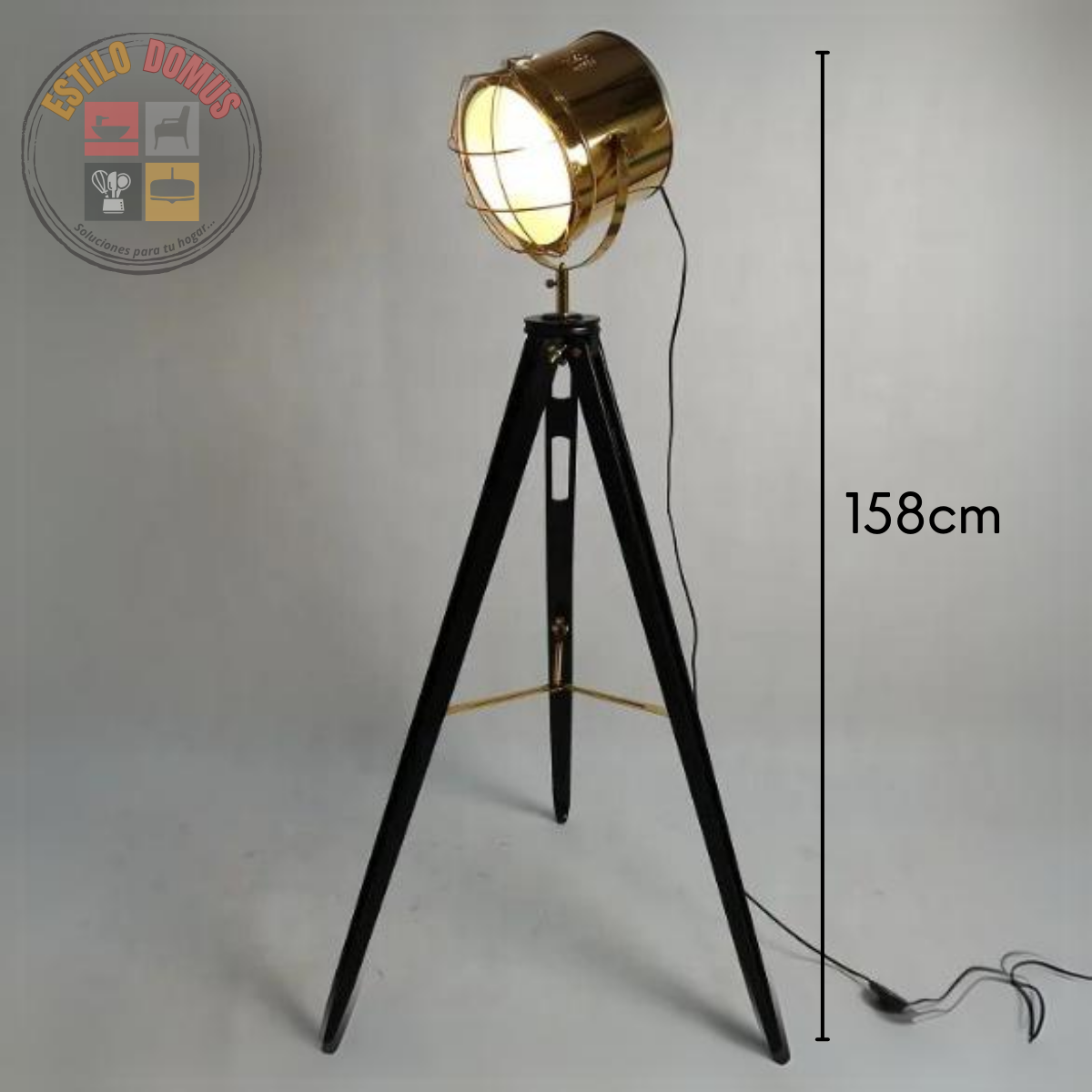Lampara de Pie Estilo Industrial