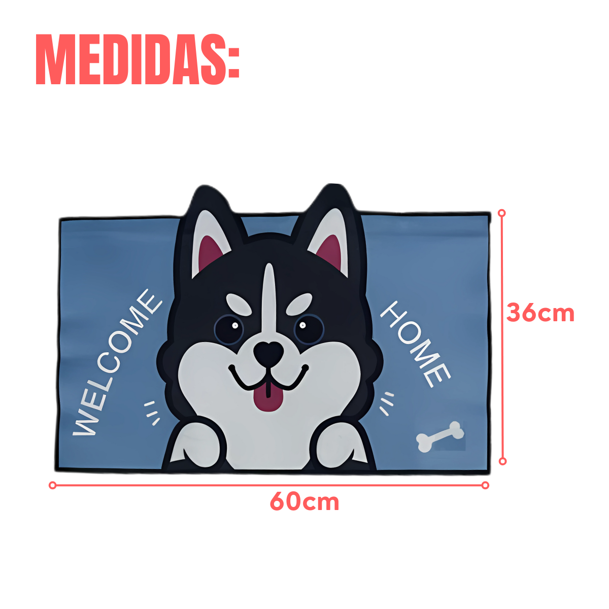 Alfombras Limpia Pies Animalitos Kawai - Varios Diseños