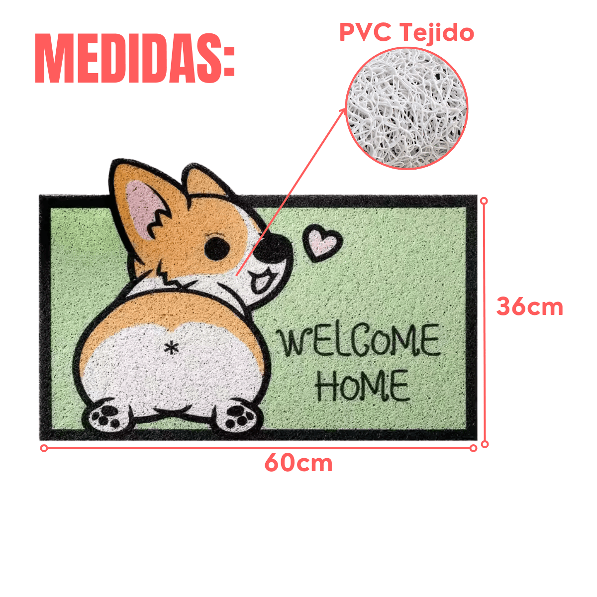 Limpia Pies Alfombra Tapete 6 Diseños Animalitos