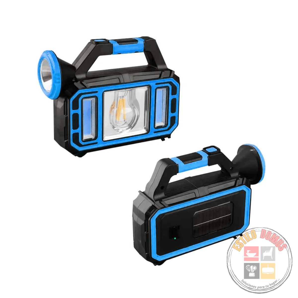 Linterna LED Solar con 3 Modos Recargable – Iluminación Portátil y Sostenible Generico