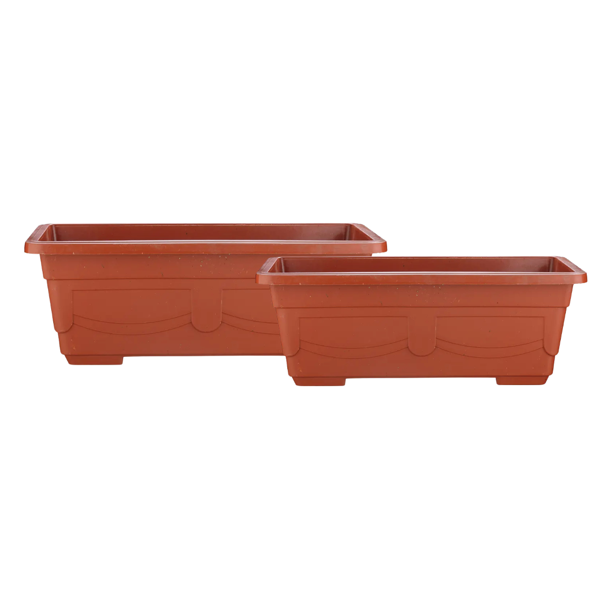 Maceteros Jardineras Rectangulares con Plato Dos Tamaños Disponibles