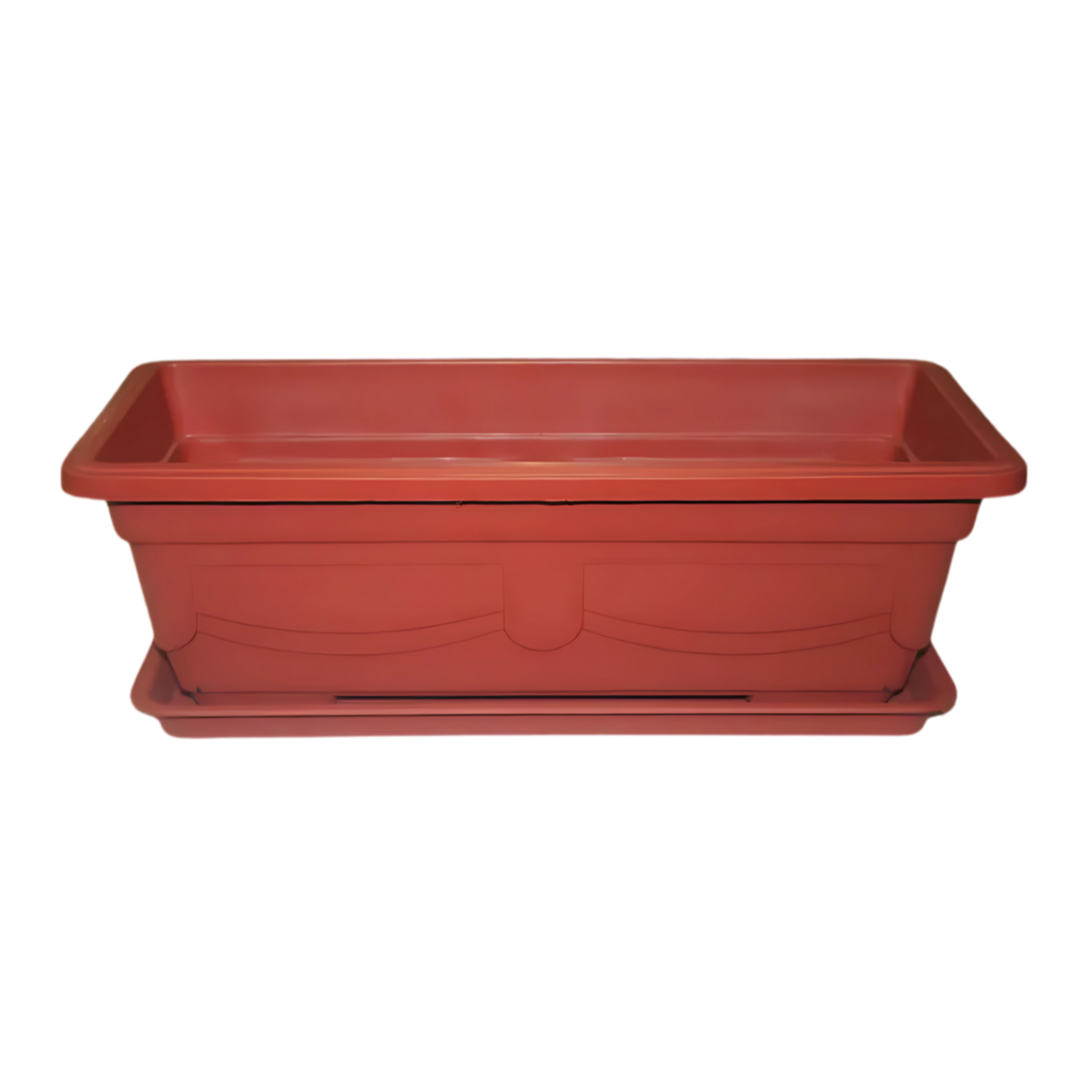 Maceteros Jardineras Rectangulares con Plato Dos Tamaños Disponibles
