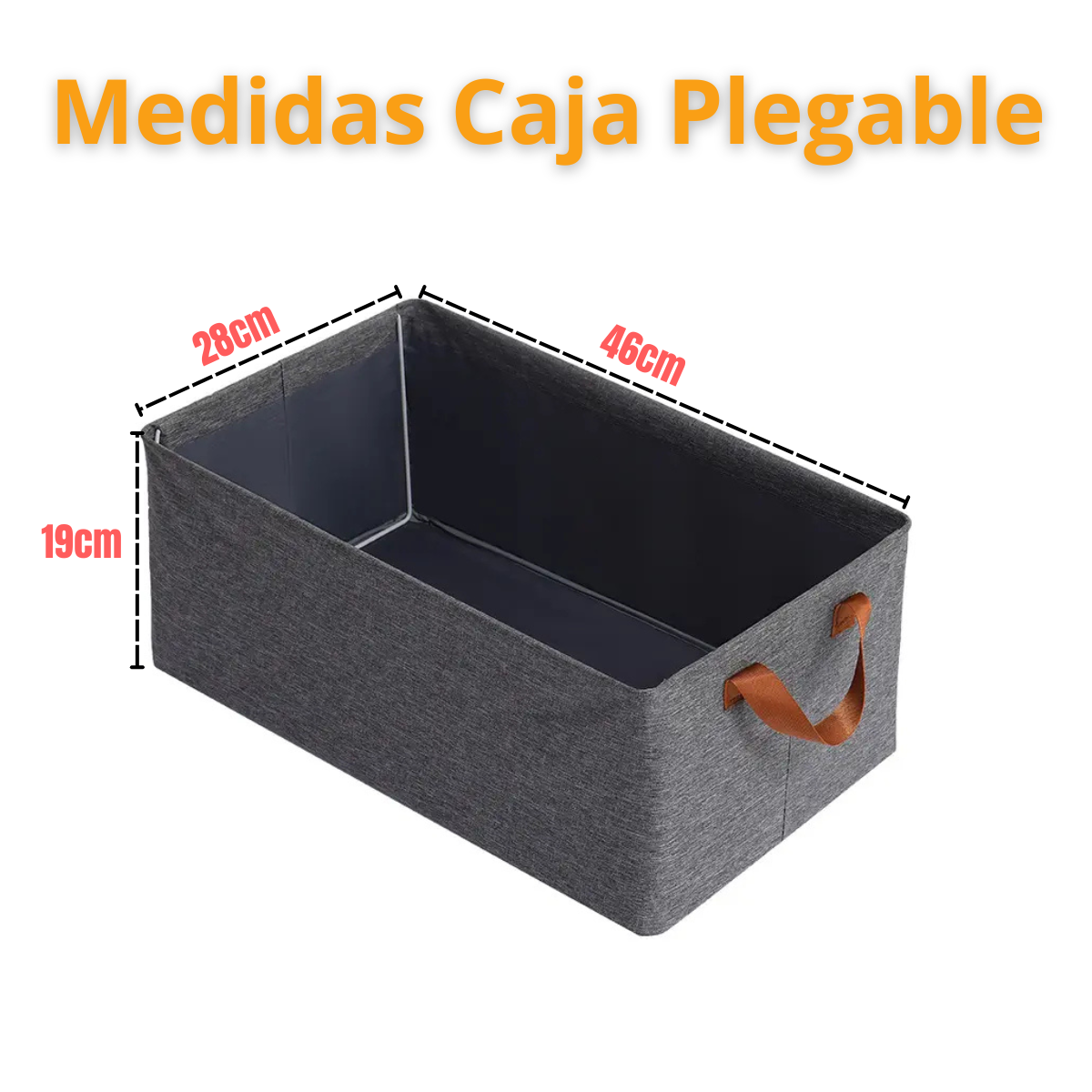 Cajas Organizadoras Plegables Closet Ropa con Asa