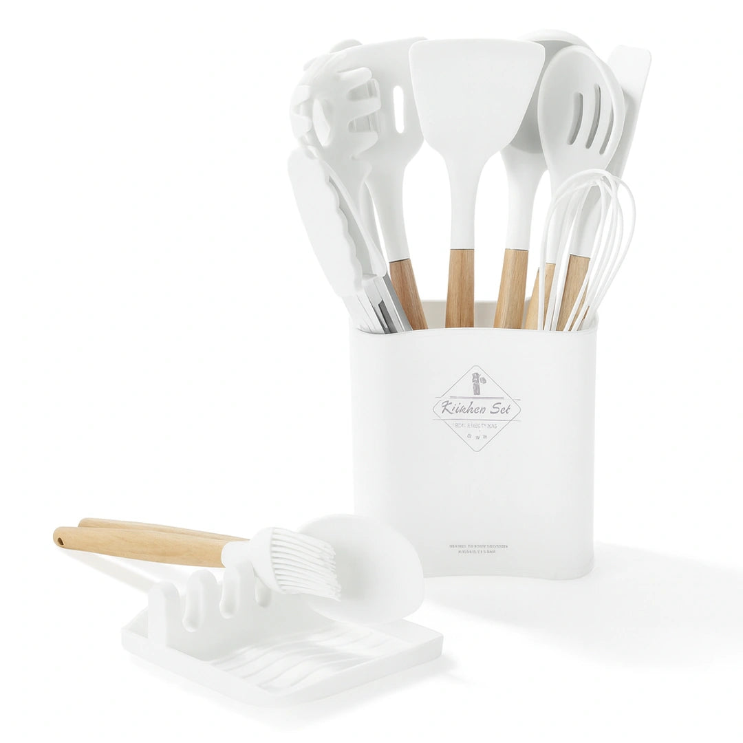 Set de Utensilios de Cocina de Silicona 13Pcs: Completa tu Cocina con Elegancia y Funcionalidad