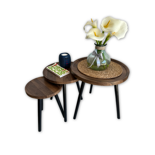 Set Tres Mesas Redondas – Estilo y Funcionalidad para tu Hogar