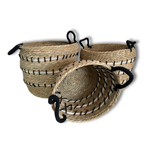 Set de Cestas de Organización de Fibras Naturales: Orden y Estilo para Tu Hogar