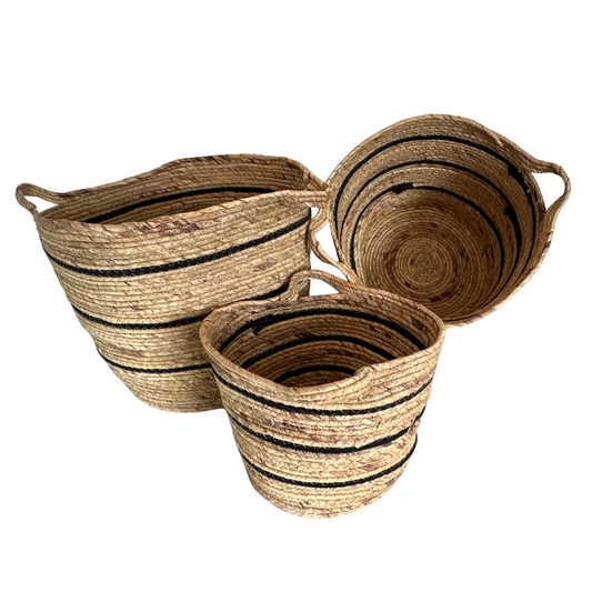 Set de 3 Cestas de Organización Rústicas y Elegantes