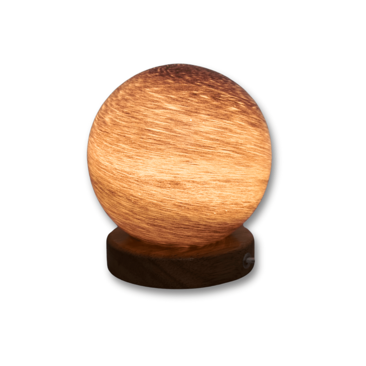 Lámpara decorativa planetaria con luces LED – vista lateral