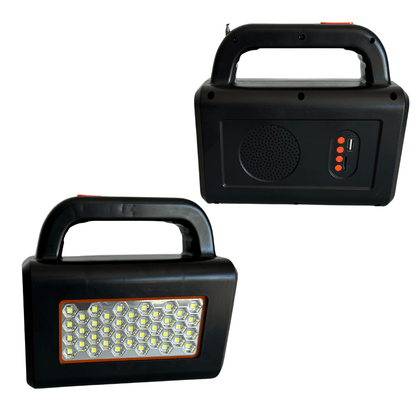 Linterna Solar Multifuncional con Accesorios – Ideal para Emergencias y Ahorro Energético
