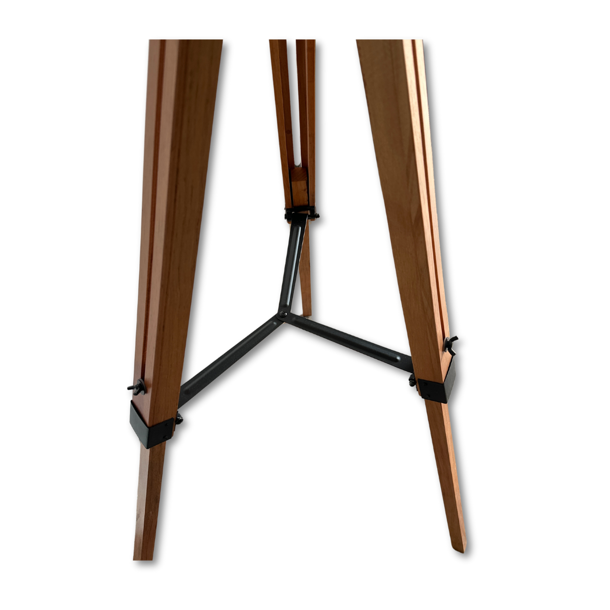 Lámpara de Pie Trípode Madera Altura Regulable