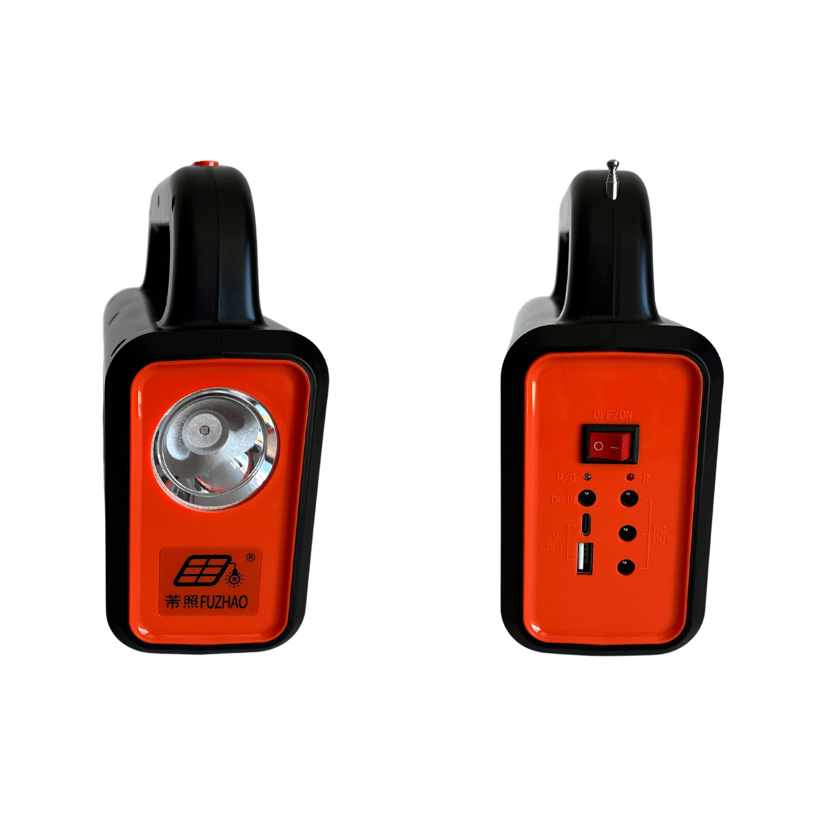 Linterna Solar Multifuncional con Accesorios – Ideal para Emergencias y Ahorro Energético