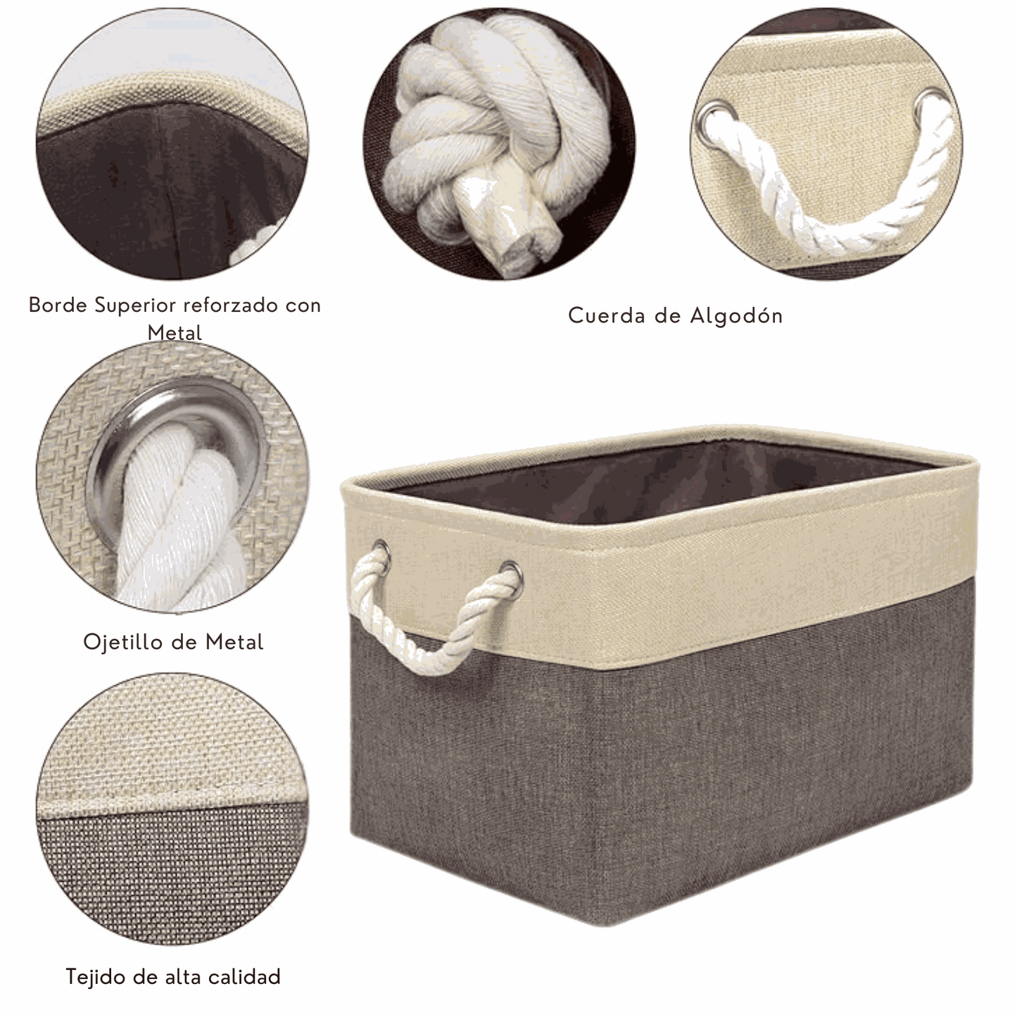 Cesta para closet, organiza tus cosas