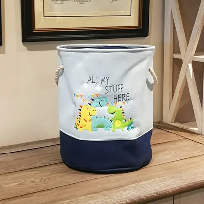 Canasto Organizador Infantil Diseño León o Dinosaurios