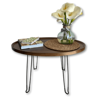 Mesa Ovalada de Madera Grande