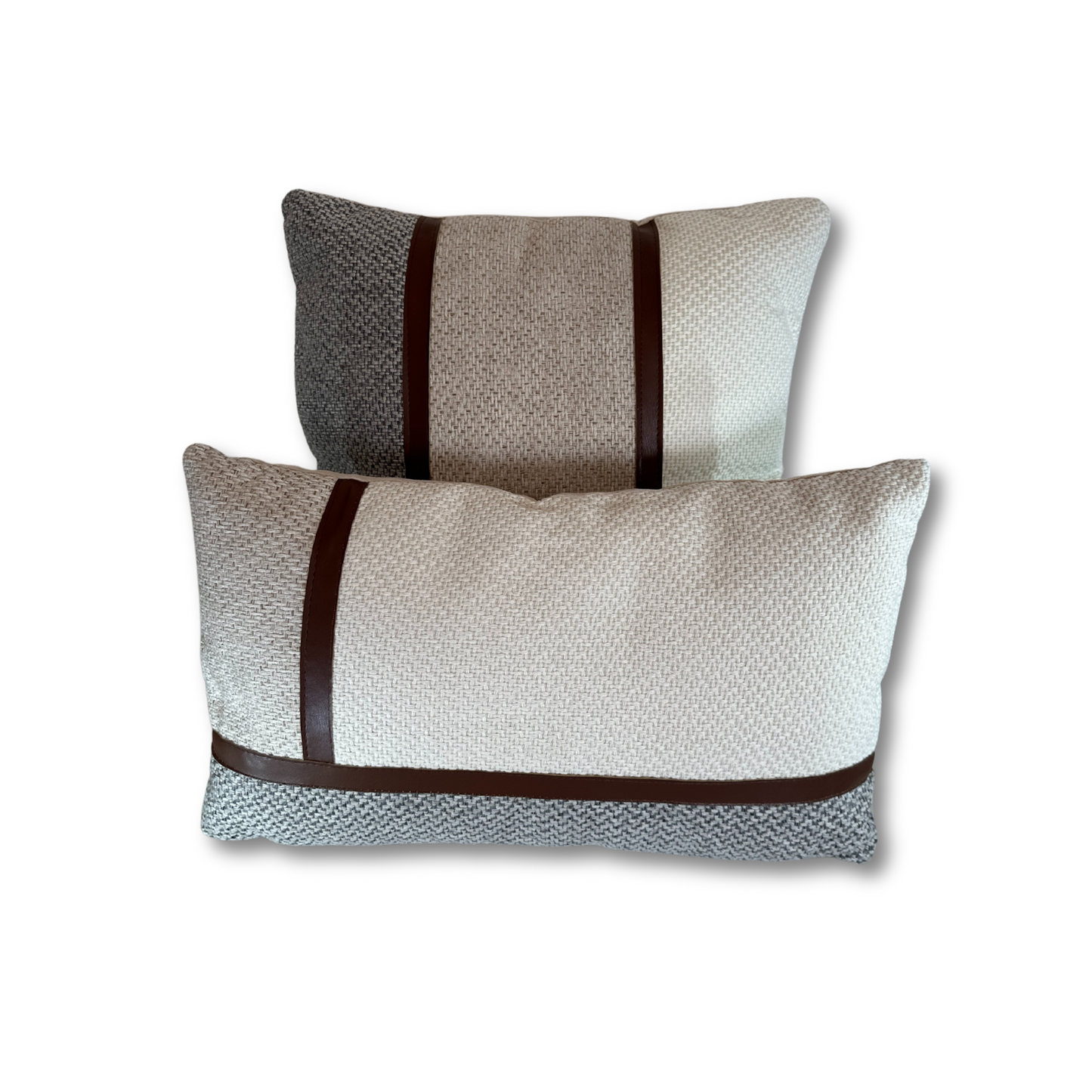 Cojín Decorativo de 42x42 cm con Texturas y Detalles en Cuerina: Comodidad y Estilo para tu Hogar