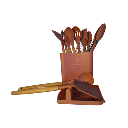 Set de Utensilios de Cocina de Silicona 13Pcs: Completa tu Cocina con Elegancia y Funcionalidad