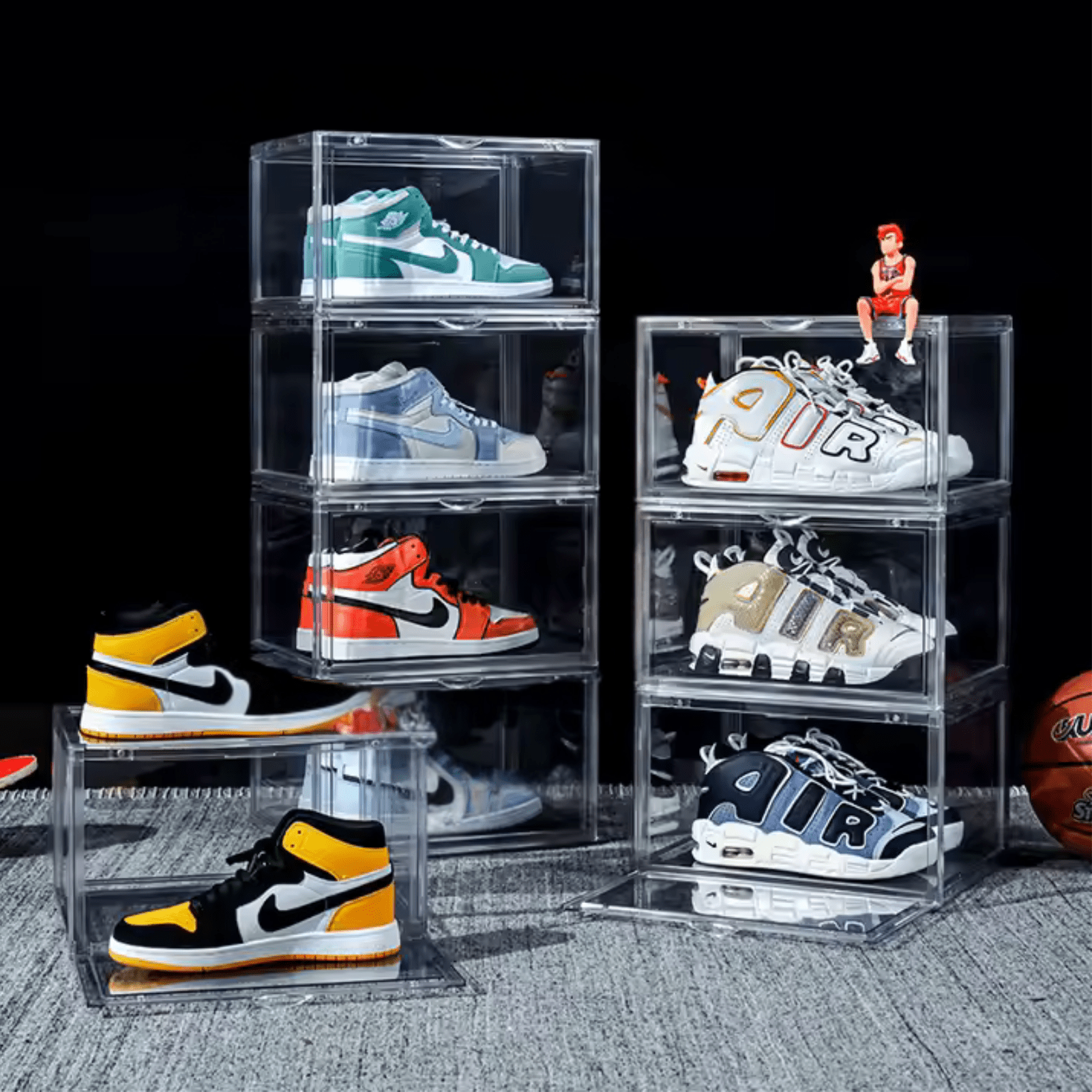 4 Cajas de Almacenamiento para Zapatillas Extra Resistentes Generico