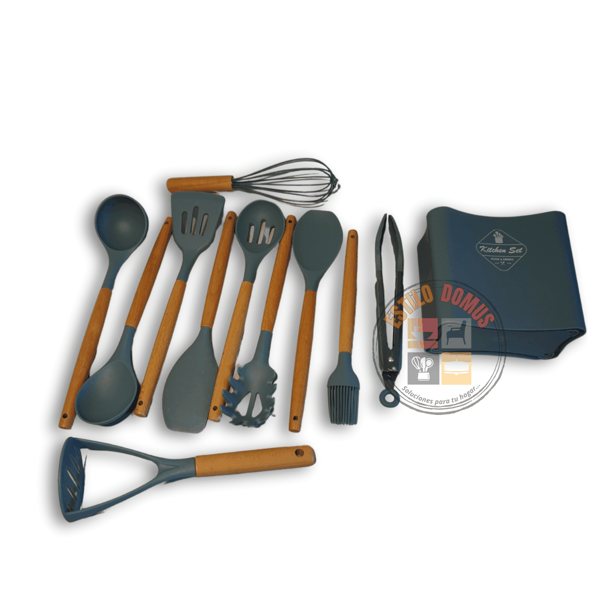 Set 12 Utensilios de Cocina fabricados en Silicona
