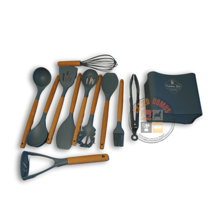 Set 12 Utensilios de Cocina fabricados en Silicona