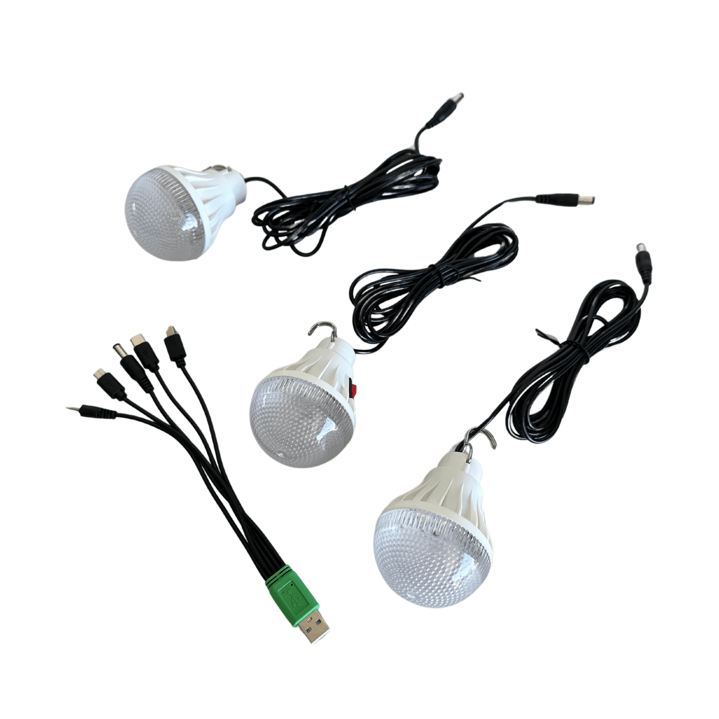 Linterna Solar Multifuncional con Accesorios – Ideal para Emergencias y Ahorro Energético