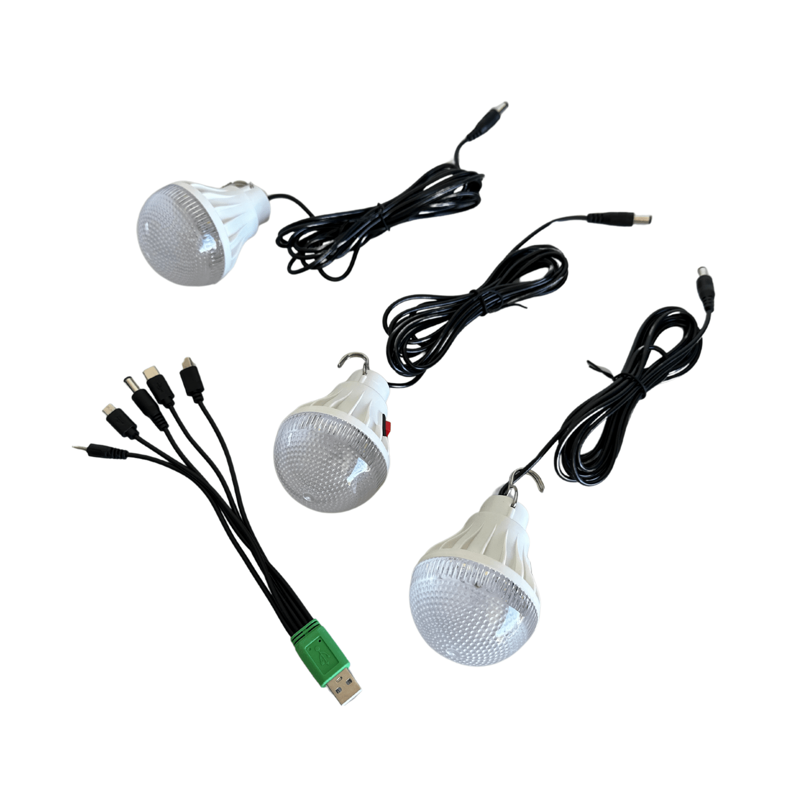 Linterna Solar Multifuncional con Accesorios – Ideal para Emergencias y Ahorro Energético