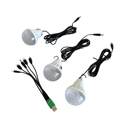 Linterna Solar Multifuncional con Accesorios – Ideal para Emergencias y Ahorro Energético