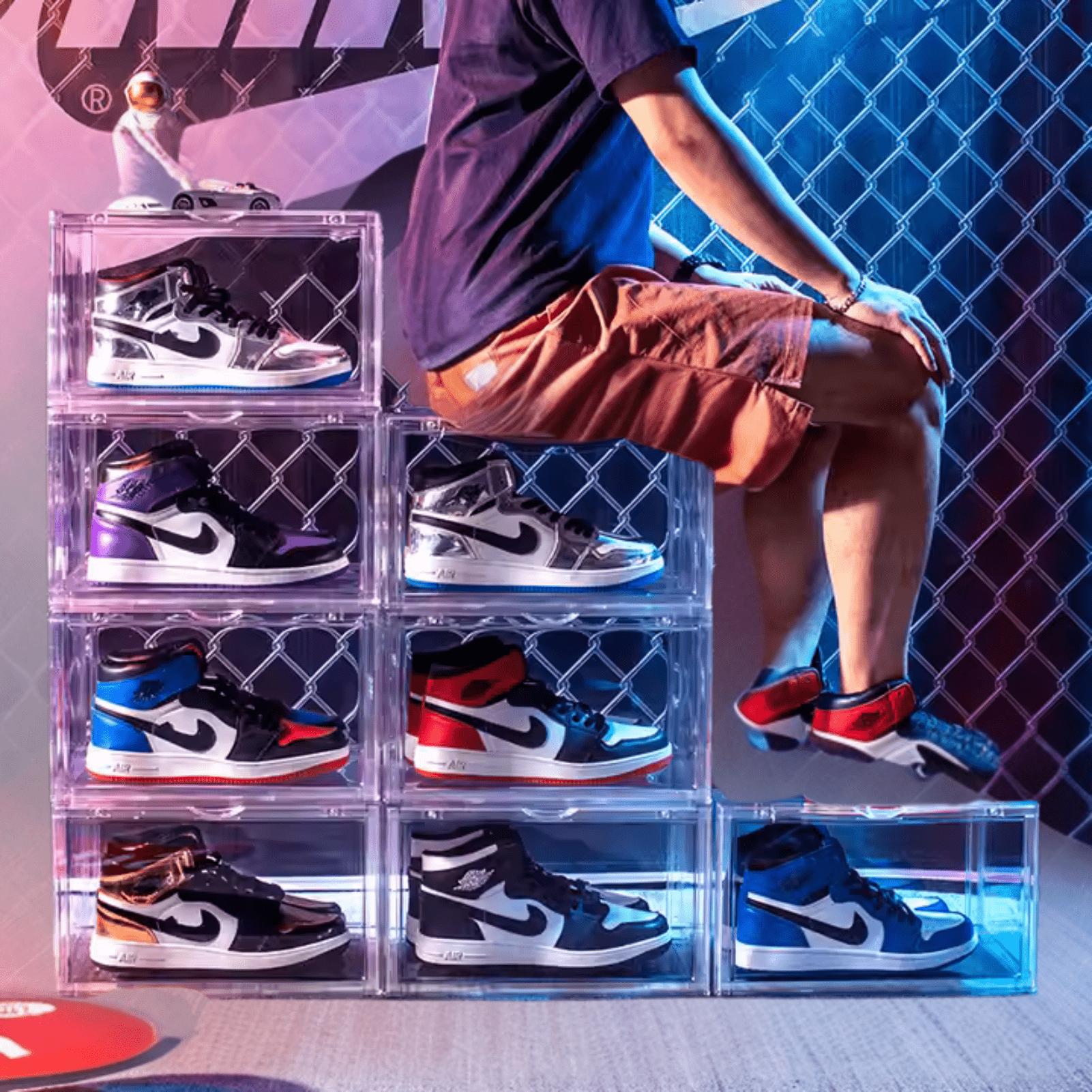 4 Cajas de Almacenamiento para Zapatillas Extra Resistentes Generico