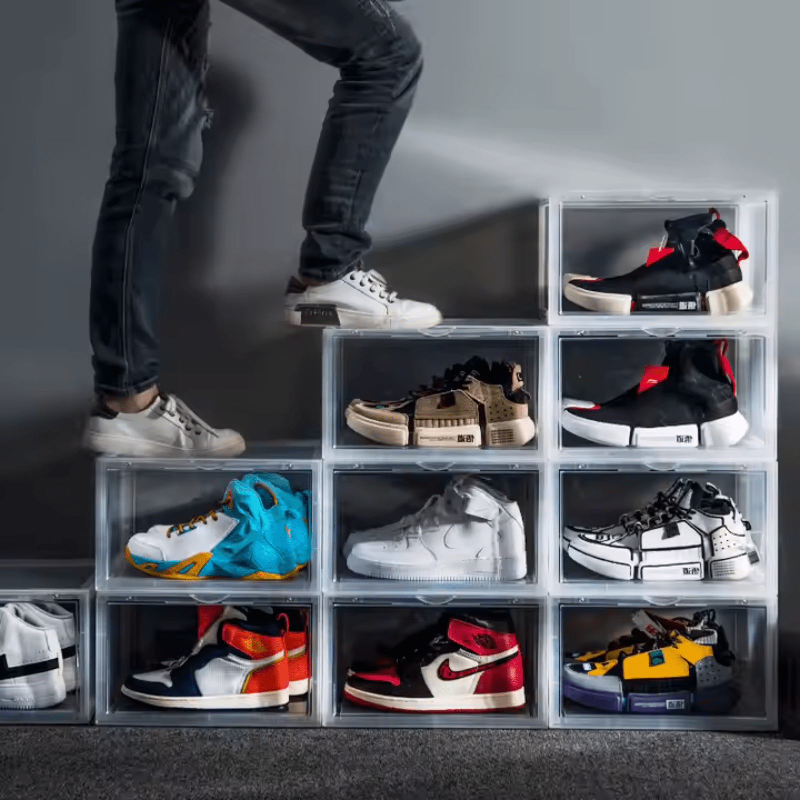 4 Cajas de Almacenamiento para Zapatillas Extra Resistentes Generico