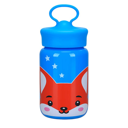 Botella Infantil de Vidrio Foxy 340ml Rosa Azul Verde