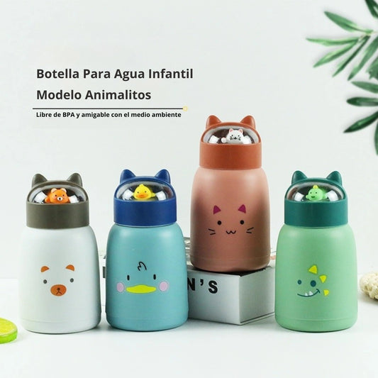 Botella Infantil Kawaii 360ml – Mantiene Líquidos Fríos o Calientes