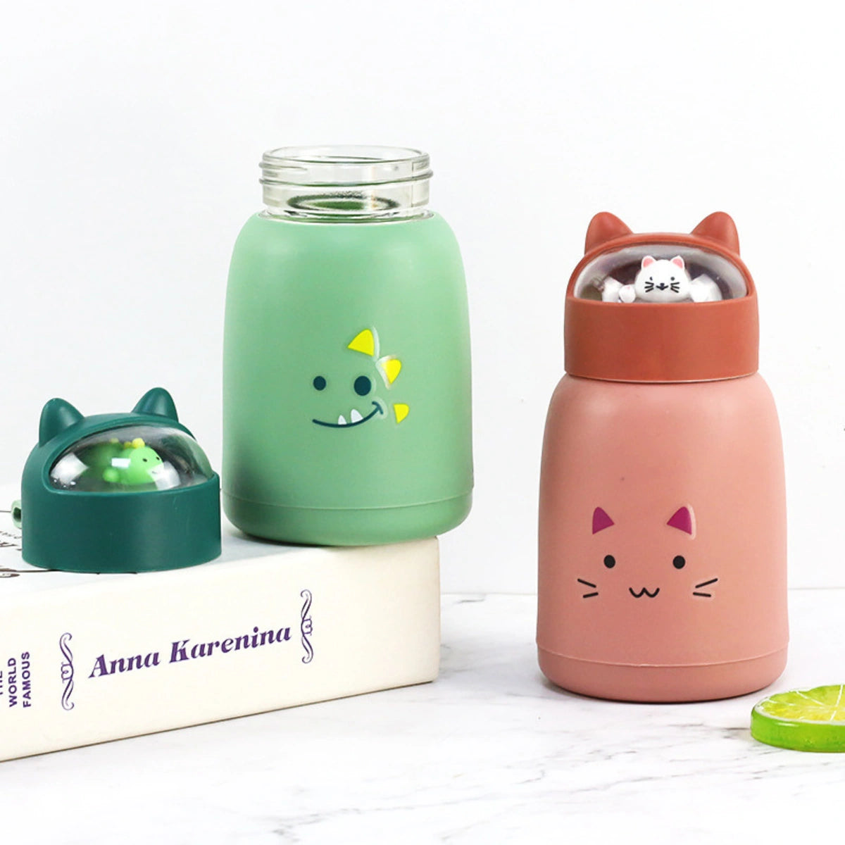 Botella Infantil Kawaii 360ml – Mantiene Líquidos Fríos o Calientes