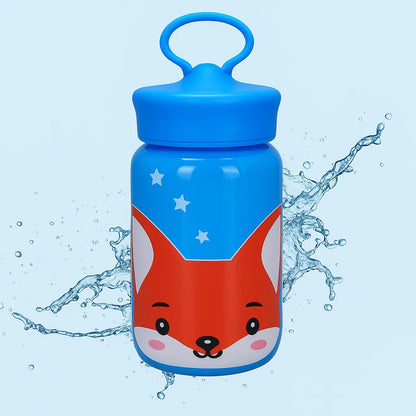 Botella Infantil de Vidrio Foxy 340ml Rosa Azul Verde