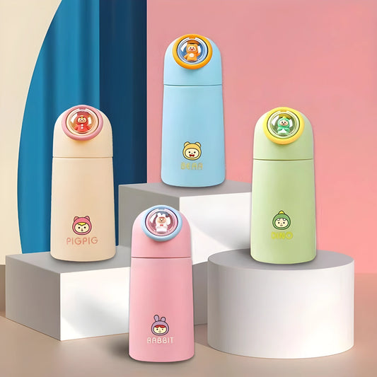 Botella Infantil Kawaii con Figura 3D – 380ml