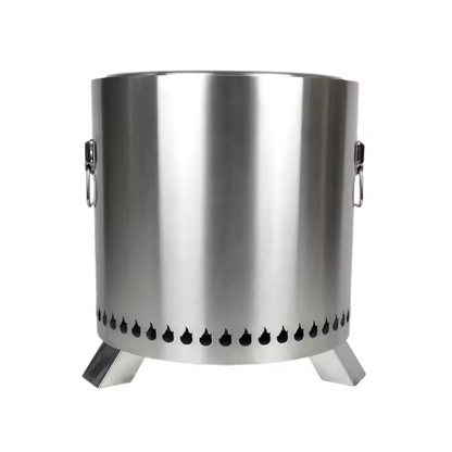 Brasero Sin Humo Grande 47cm, con Manillas y Bolsa Transportadora