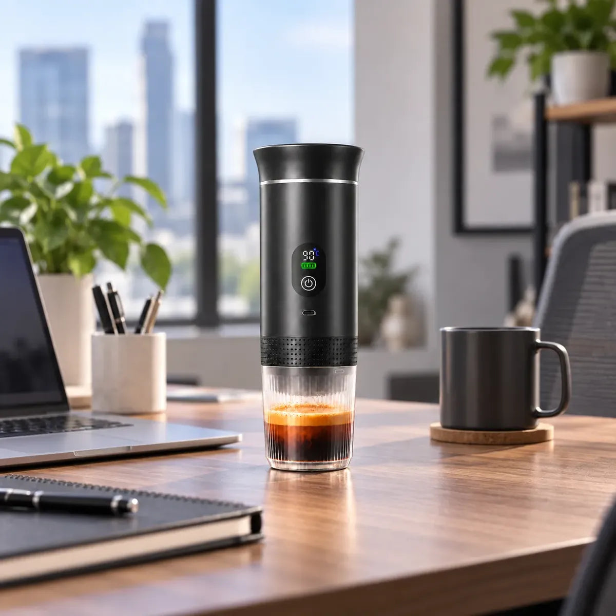 Cafetera Espresso Portátil 3 en 1 – Calienta y Extrae Automáticamente