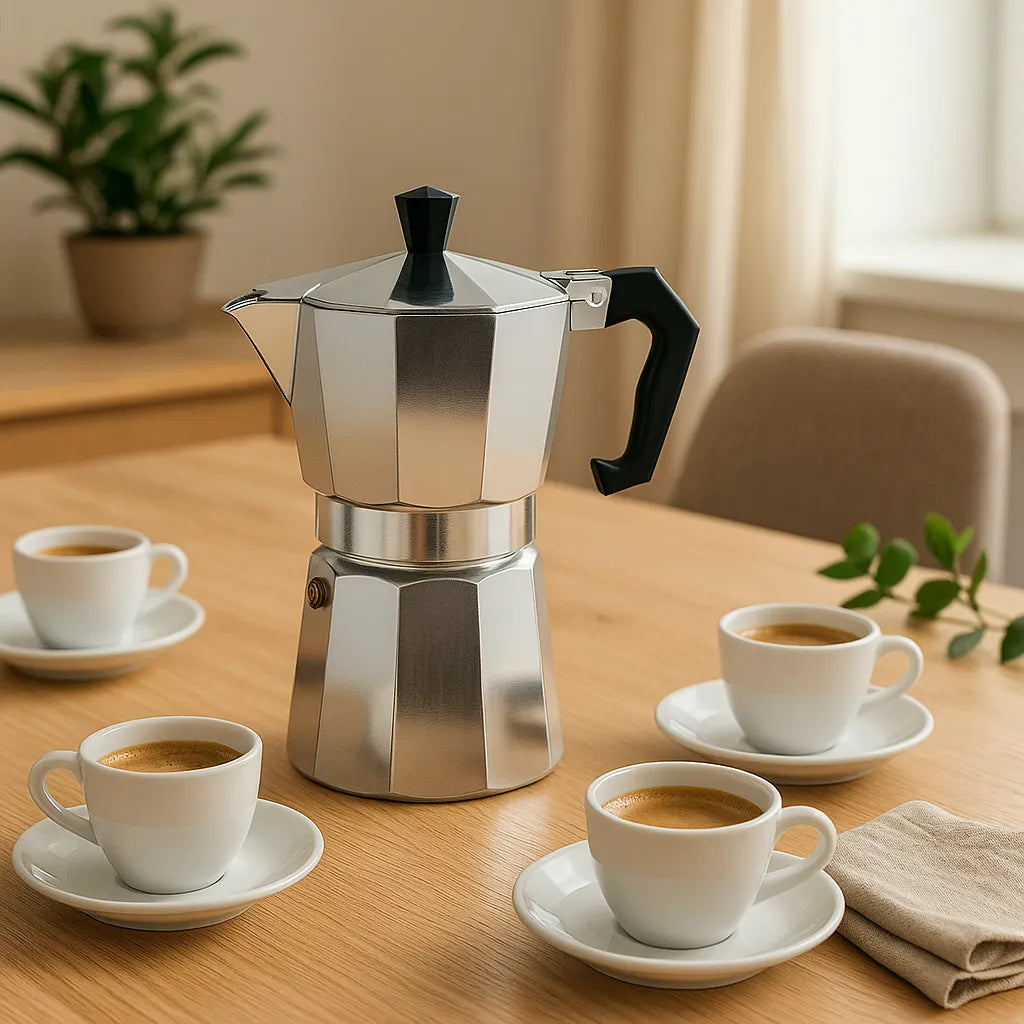 Cafetera Italina 12Tazas 600ml Aluminio