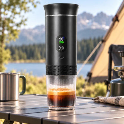 Cafetera Espresso Portátil 3 en 1 – Calienta y Extrae Automáticamente