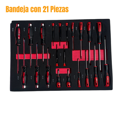 Carro De Trabajo Movil 8 Gabinetes C/herr 253 Pcs