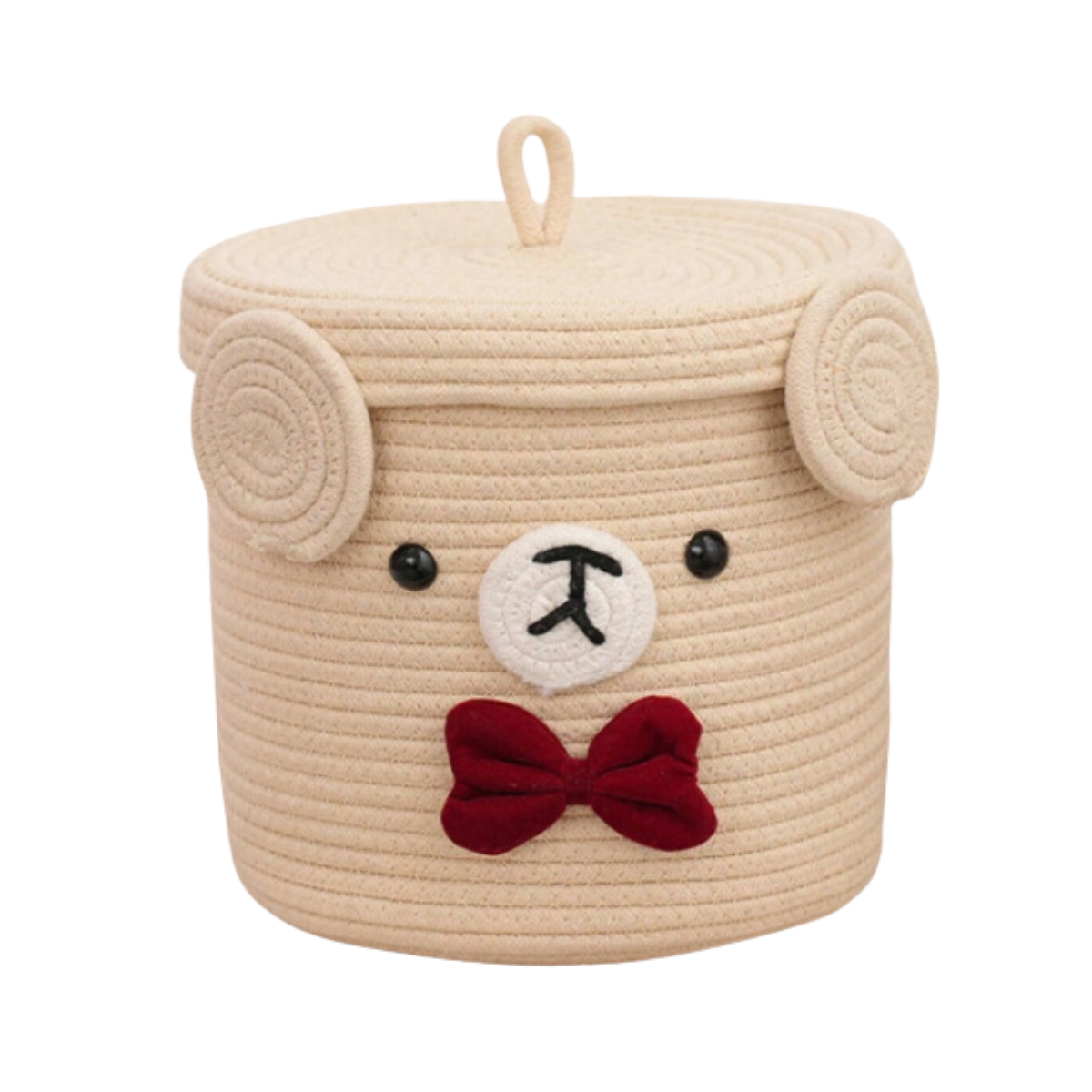 Cesta Almacenamiento con Tapa Diseño Oso