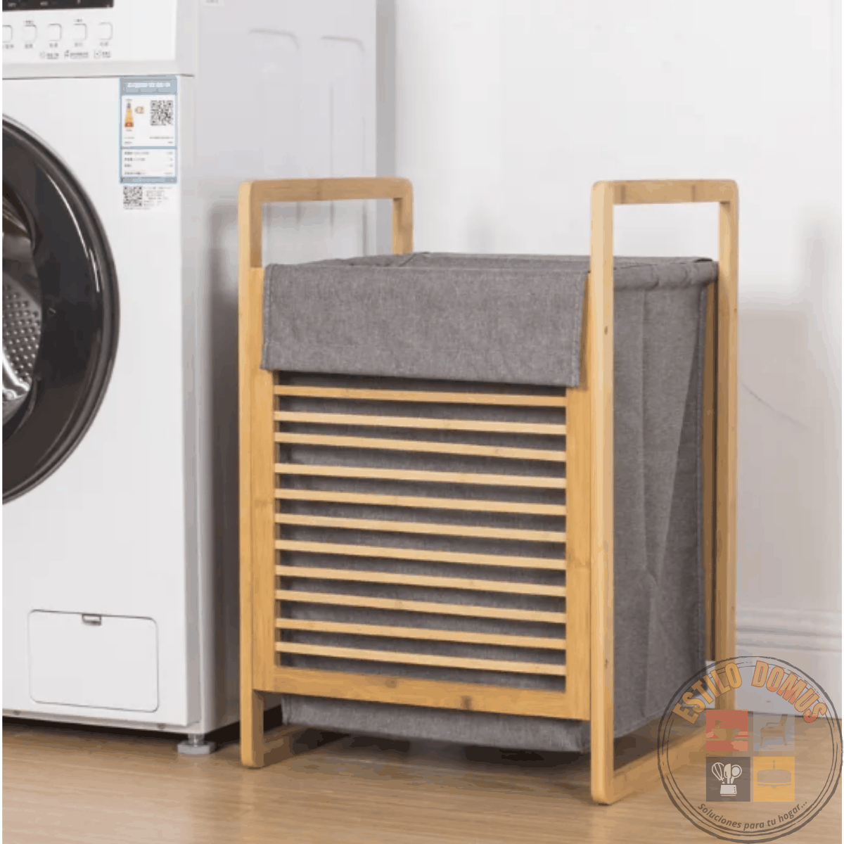Mueble de Organizacion Baño Cesta Ropa Centro Lavado Dormitorio Baño